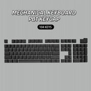 HXSJ P9 104 Keys PBT Color Mechanical Keyboard Keycaps(Yellow)