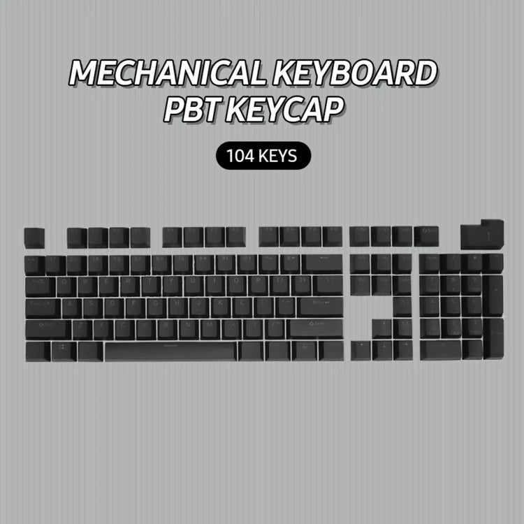 HXSJ P9 104 Keys PBT Color Mechanical Keyboard Keycaps(Yellow)