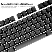 HXSJ P9 104 Keys PBT Color Mechanical Keyboard Keycaps(Yellow)