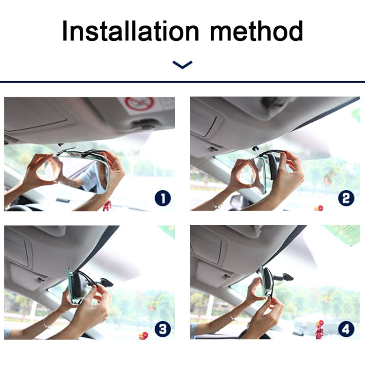 3R-335 Planemirror 270mm Car Rearview Retrofit Frameless Clear Large Mirror(White) - Interior Mirrors by 3R | Online Shopping South Africa | PMC TechLife | Buy Now Pay Later Mobicred