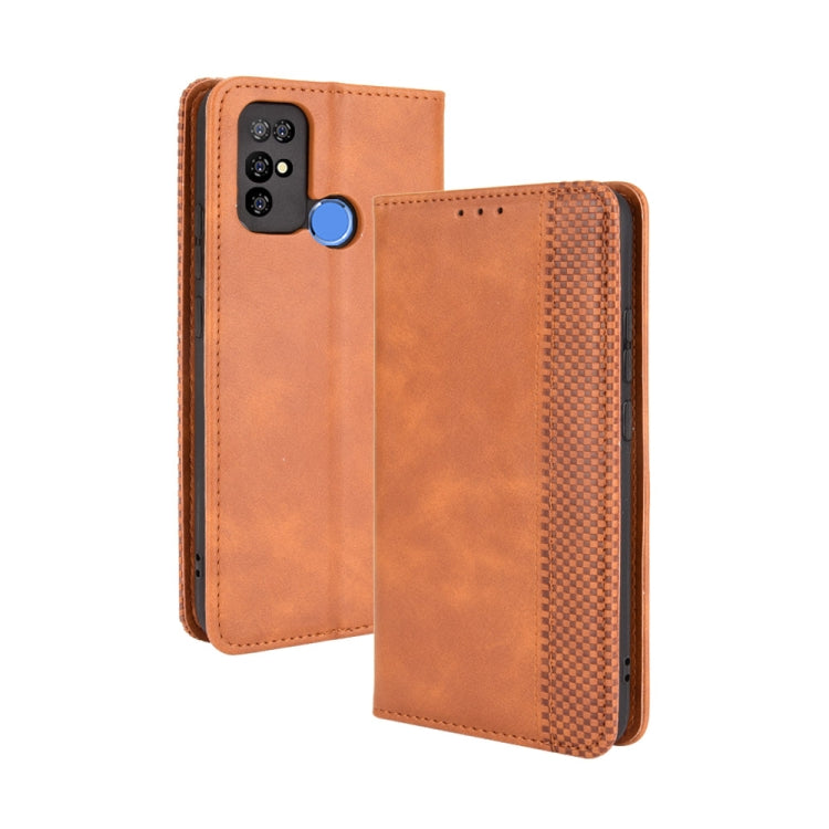 For Doogee X96 Pro Magnetic Buckle Retro Crazy Horse Texture Horizontal Flip Leather Case with Holder & Card Slots & Photo Frame(Brown) - More Brand by PMC TechLife | Online Shopping South Africa | PMC TechLife | Buy Now Pay Later Mobicred