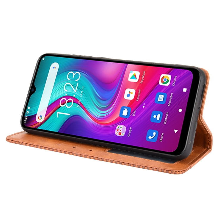 For Doogee X96 Pro Magnetic Buckle Retro Crazy Horse Texture Horizontal Flip Leather Case with Holder & Card Slots & Photo Frame(Brown) - More Brand by PMC TechLife | Online Shopping South Africa | PMC TechLife | Buy Now Pay Later Mobicred
