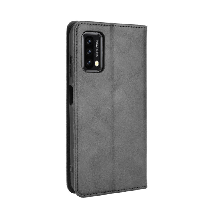 For Blackview A90 Magnetic Buckle Retro Crazy Horse Texture Horizontal Flip Leather Case with Holder & Card Slots & Photo Frame(Black) - More Brand by PMC TechLife | Online Shopping South Africa | PMC TechLife | Buy Now Pay Later Mobicred
