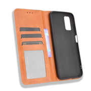For Blackview A90 Magnetic Buckle Retro Crazy Horse Texture Horizontal Flip Leather Case with Holder & Card Slots & Photo Frame(Brown)