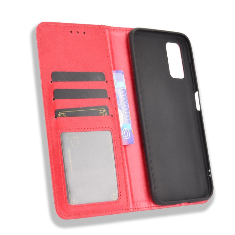 For Blackview A90 Magnetic Buckle Retro Crazy Horse Texture Horizontal Flip Leather Case with Holder & Card Slots & Photo Frame(Red) - More Brand by PMC TechLife | Online Shopping South Africa | PMC TechLife