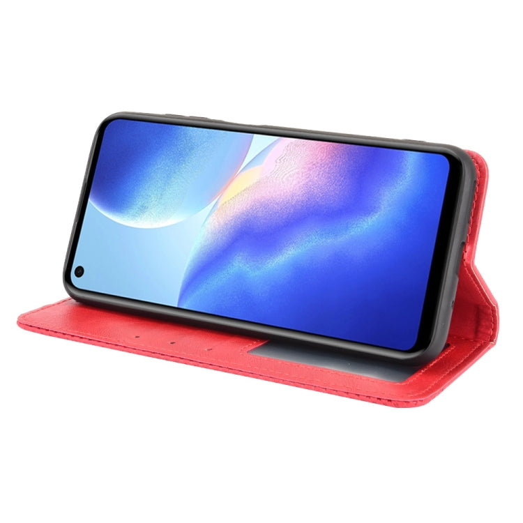 For Blackview A90 Magnetic Buckle Retro Crazy Horse Texture Horizontal Flip Leather Case with Holder & Card Slots & Photo Frame(Red) - More Brand by PMC TechLife | Online Shopping South Africa | PMC TechLife