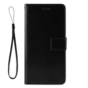 For Blackview A90 Crazy Horse Texture Horizontal Flip Leather Case with Holder & Card Slots & Lanyard(Black)