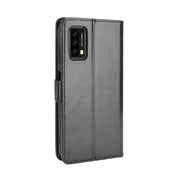 For Blackview A90 Crazy Horse Texture Horizontal Flip Leather Case with Holder & Card Slots & Lanyard(Black)