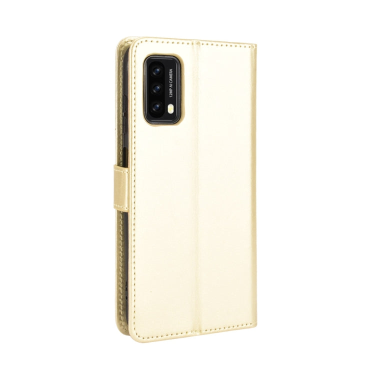 For Blackview A90 Crazy Horse Texture Horizontal Flip Leather Case with Holder & Card Slots & Lanyard(Gold)