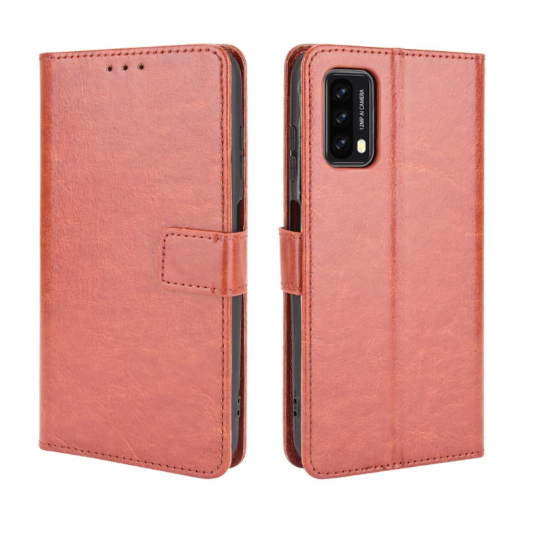 For Blackview A90 Crazy Horse Texture Horizontal Flip Leather Case with Holder & Card Slots & Lanyard(Brown) - More Brand by PMC TechLife | Online Shopping South Africa | PMC TechLife