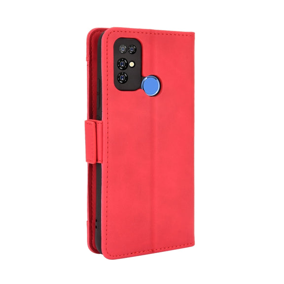 For Doogee X96 Pro Skin Feel Calf Pattern Horizontal Flip Leather Case with Holder & Card Slots & Photo Frame(Red)
