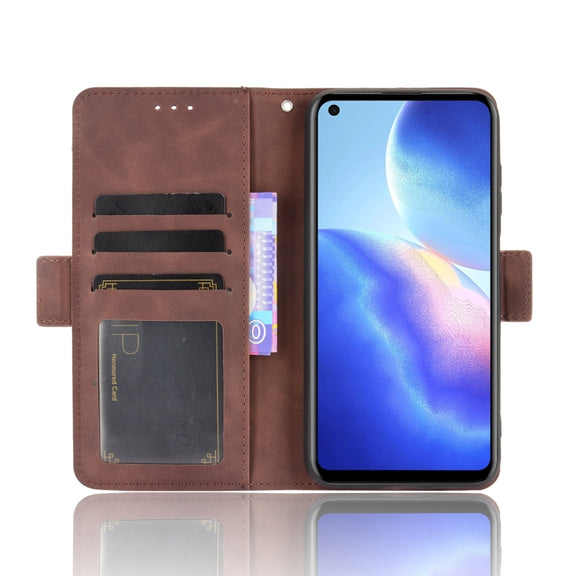 For Blackview A90 Skin Feel Calf Pattern Horizontal Flip Leather Case with Holder & Card Slots & Photo Frame(Brown)