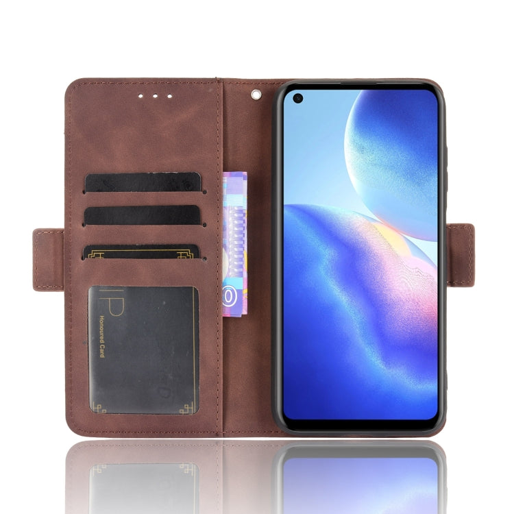 For Blackview A90 Skin Feel Calf Pattern Horizontal Flip Leather Case with Holder & Card Slots & Photo Frame(Brown)