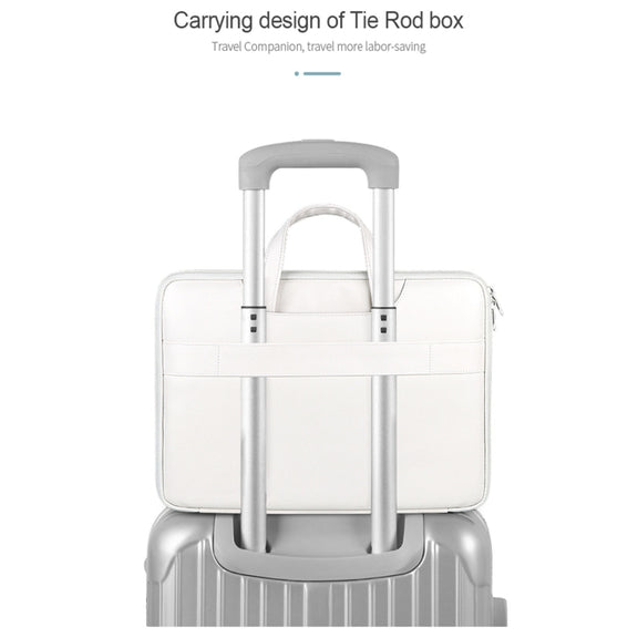 ST01KT Lightweight PU Printed Laptop Bag, Size:14.1-15.4 inch(Sheep Head)