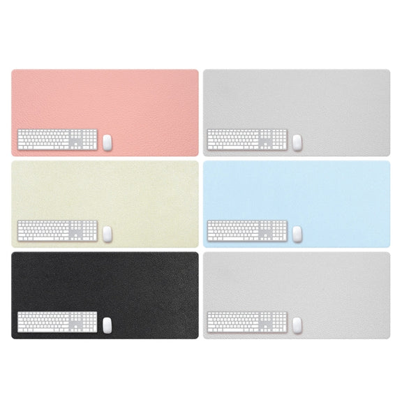 ZD01 Double-sided PU Mouse Pad Table Mat, Size: 90 x 40cm(Mint Green + Sky Blue)