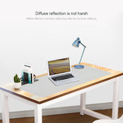 ZD01 Double-sided PU Mouse Pad Table Mat, Size: 90 x 40cm(Silver+Black)