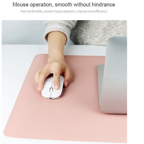 ZD01 Double-sided PU Mouse Pad Table Mat, Size: 90 x 40cm(Mint Green + Sky Blue)
