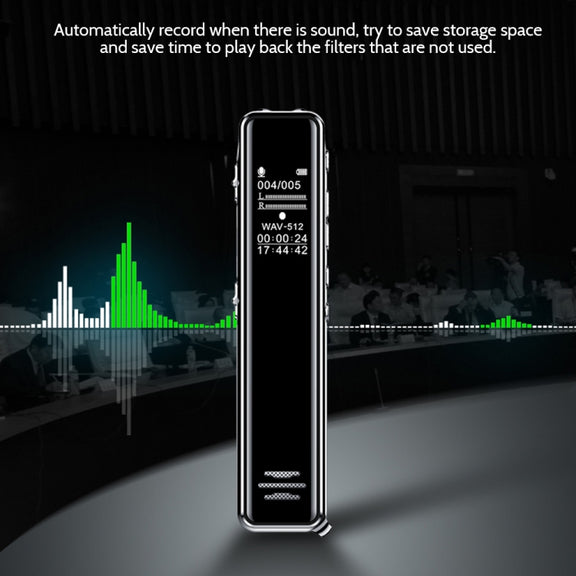 Q22 Multifunctional HD Noise Reduction Conference Recording Pen, Capacity:4GB(Black)