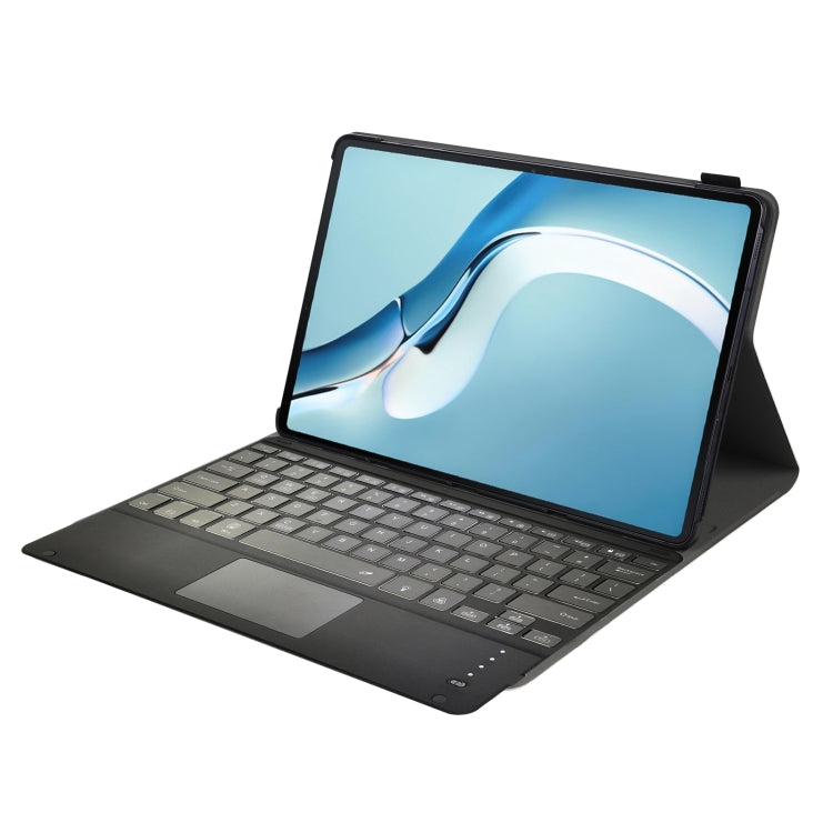 A126-AS For Huawei MatePad Pro 12.6 2021 Sheep Texture Ultra-thin Backlight Bluetooth Keyboard Horizontal Flip Leather Tablet Case with Holder & Touchpad(Gold) - Huawei Keyboard by PMC TechLife | Online Shopping South Africa | PMC TechLife
