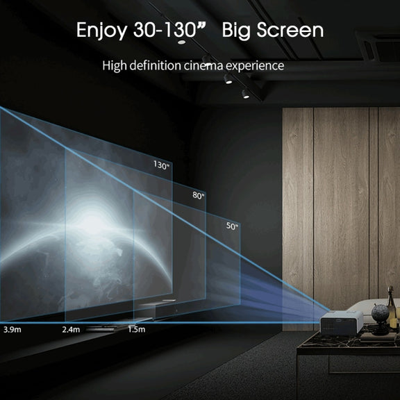 WEJOY Y5 800x480P 80 ANSI Lumens Portable Home Theater LED HD Digital Projector, Android 9.0, 1G+8G, US Plug