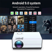 WEJOY Y5 800x480P 80 ANSI Lumens Portable Home Theater LED HD Digital Projector, Android 9.0, 1G+8G, US Plug