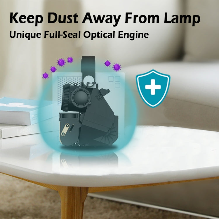 WEJOY Y2 1920x1080P 100 ANSI Lumens Portable Home Theater LED HD Digital Projector, Touch Control Version, Android 9.0, 2G+16G, AU Plug - free shipping - PMC Jewellery - Order now!