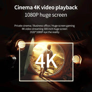 WEJOY Y5 800x480P 80 ANSI Lumens Portable Home Theater LED HD Digital Projector, Android 9.0, 1G+8G, AU Plug