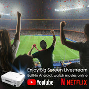 WEJOY L9 1920x1080P 400 ANSI Lumens Portable Home Theater LED HD Digital Projector, Android 6.0, 1G+8G, EU Plug