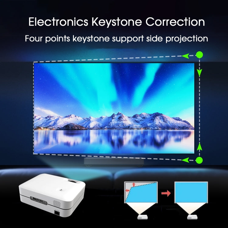 WEJOY L9 1920x1080P 400 ANSI Lumens Portable Home Theater LED HD Digital Projector, Android 6.0, 1G+8G, EU Plug