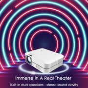 WEJOY L9 1920x1080P 400 ANSI Lumens Portable Home Theater LED HD Digital Projector, Android 6.0, 1G+8G, EU Plug