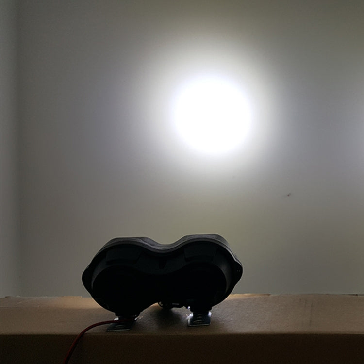 2 PCS L15 8-85V / 15W / 5000K / 1200LM Motorcycle / Car IPX4 Water-resistant External LED Glare Spotlight Working Lamp