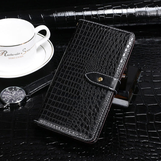 For Blackview A100 idewei Crocodile Texture Horizontal Flip Leather Case with Holder & Card Slots & Wallet(Black) - free shipping - PMC Jewellery - Order now!