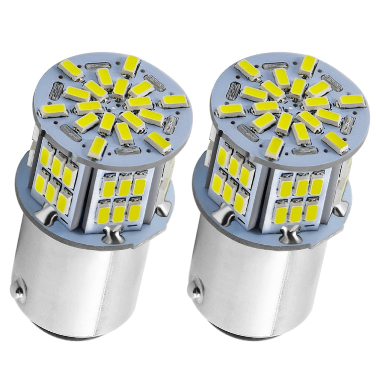 1 Pair E0052 9-14V 1156-54SMD-2835 6000K 1080LM White Light Car Decoding Turn Signal Reversing Light - Arrow Turn Lights by PMC TechLife | Online Shopping South Africa | PMC TechLife | Buy Now Pay Later Mobicred