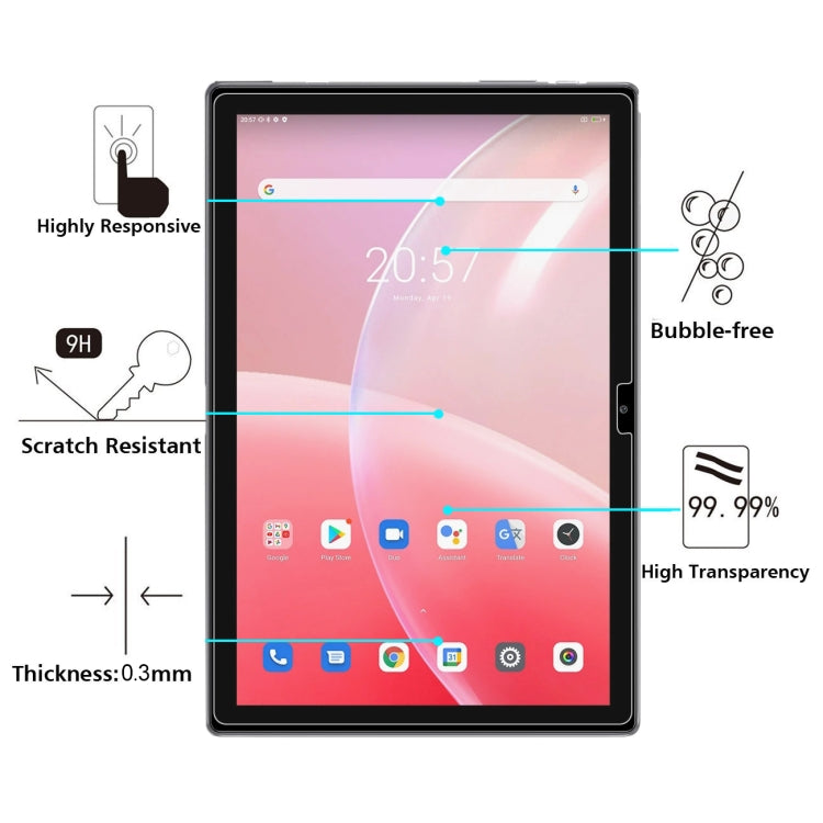 For Blackview Tab 9 4G 10 PCS 0.26mm 9H 2.5D Tempered Glass Film - Others by PMC TechLife | Online Shopping South Africa | PMC TechLife