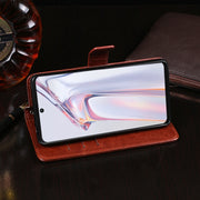 For Blackview A100 idewei Crazy Horse Texture Horizontal Flip Leather Case with Holder & Card Slots & Wallet(Rose Red)