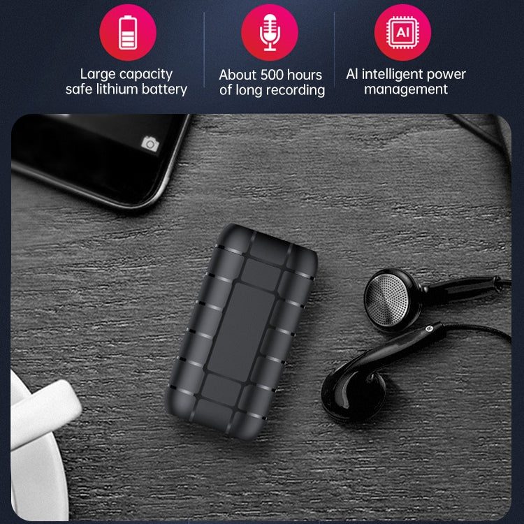 B800LI Clip-on HD Noise Reduction Recording Pen, Support TF Card & One-key Recording & OTG, Capacity:8GB(Black)