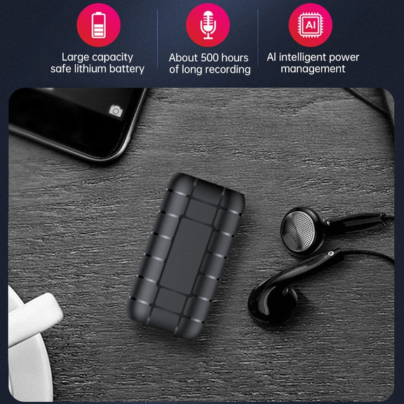 B800LI Clip-on HD Noise Reduction Recording Pen, Support TF Card & One-key Recording & OTG, Capacity:16GB(Black)