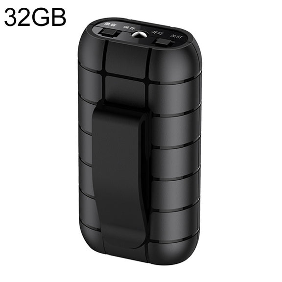 B800LI Clip-on HD Noise Reduction Recording Pen, Support TF Card & One-key Recording & OTG, Capacity:32GB(Black)