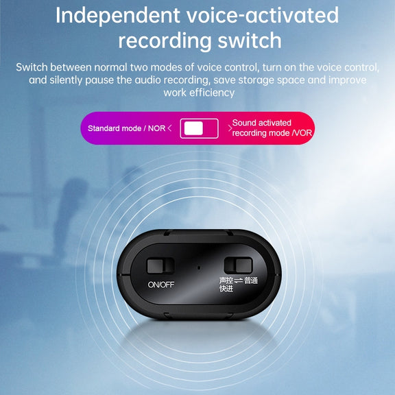 B800LI Clip-on HD Noise Reduction Recording Pen, Support TF Card & One-key Recording & OTG, Capacity:128GB(Black)