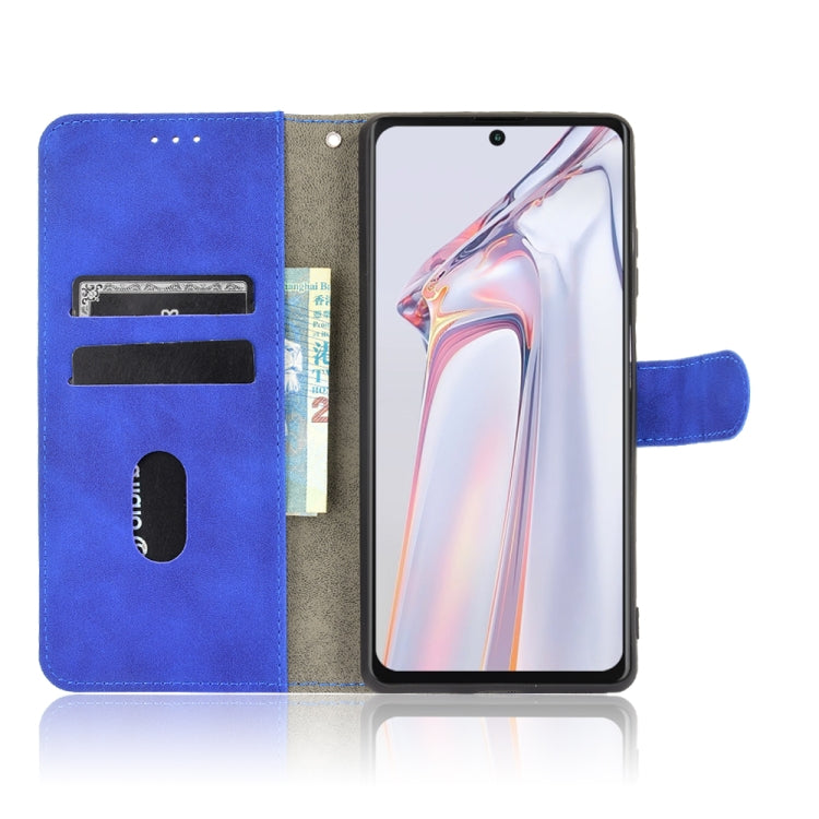For Blackview A100 Solid Color Skin Feel Magnetic Buckle Horizontal Flip Calf Texture PU Leather Case with Holder & Card Slots & Wallet(Blue) - More Brand by PMC TechLife | Online Shopping South Africa | PMC TechLife | Buy Now Pay Later Mobicred