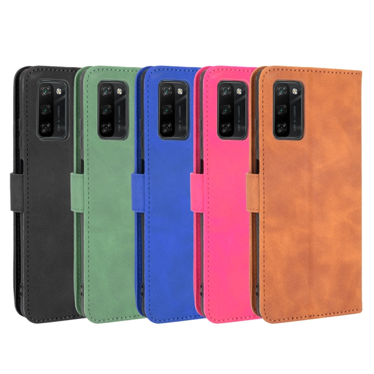 For Blackview A100 Solid Color Skin Feel Magnetic Buckle Horizontal Flip Calf Texture PU Leather Case with Holder & Card Slots & Wallet(Black)