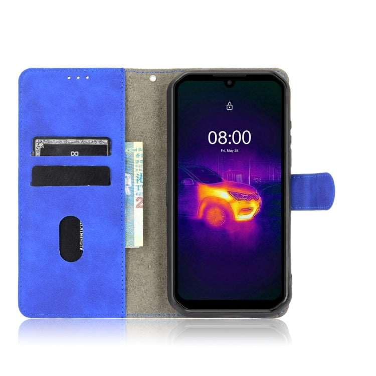 For Ulefone Armor 11T 5G Solid Color Skin Feel Magnetic Buckle Horizontal Flip Calf Texture PU Leather Case with Holder & Card Slots & Wallet(Blue) - Ulefone Cases by PMC Jewellery | Online Shopping South Africa | PMC Jewellery | Buy Now Pay Later Mobicred