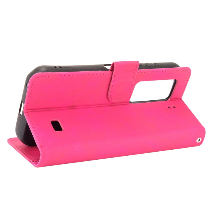 For Ulefone Armor 11T 5G Solid Color Skin Feel Magnetic Buckle Horizontal Flip Calf Texture PU Leather Case with Holder & Card Slots & Wallet(Rose Red) - Ulefone Cases by PMC Jewellery | Online Shopping South Africa | PMC Jewellery | Buy Now Pay Later Mobicred