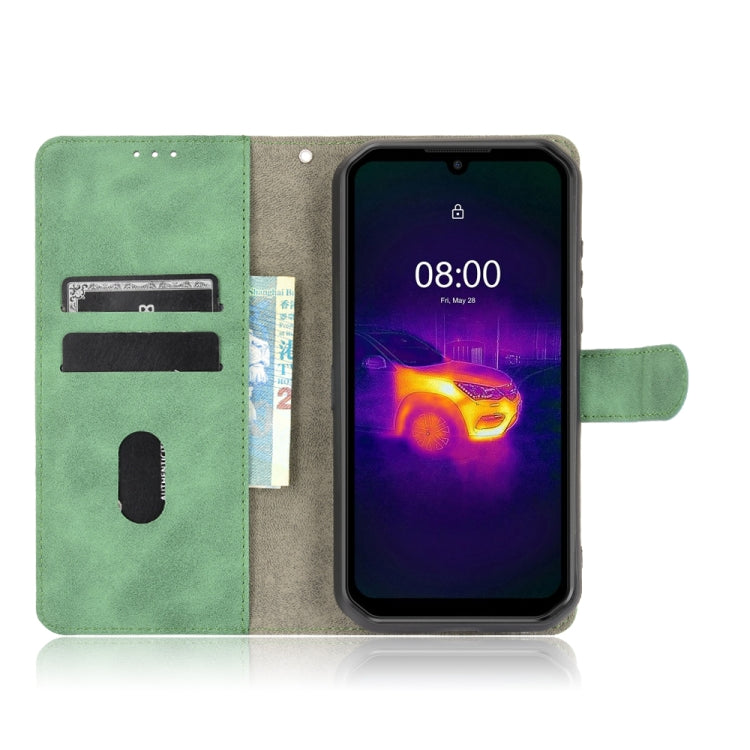 For Ulefone Armor 11T 5G Solid Color Skin Feel Magnetic Buckle Horizontal Flip Calf Texture PU Leather Case with Holder & Card Slots & Wallet(Green) - Ulefone Cases by PMC Jewellery | Online Shopping South Africa | PMC Jewellery | Buy Now Pay Later Mobicred