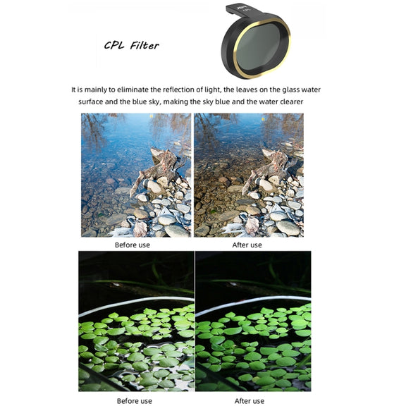 JSR for FiMi X8 mini Drone 6 in 1 UV + CPL + ND4 + ND8 + ND16 + ND32 Lens Filter Kit