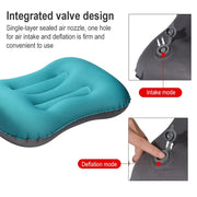 Outdoor Camping Trip Foldable Portable Inflatable Pillow Nap Waist Pillow, Specification:Inflate with Your Mouth(Emerald Green)