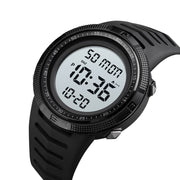 SKMEI 1632 Dual Time Display Luminous Electronic Watch, Support Alarm Clock(Black and White)