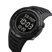 SKMEI 1632 Dual Time Display Luminous Electronic Watch, Support Alarm Clock(Black)
