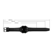 SKMEI 1650 Leather Strap Version LED Digital Display Electronic Watch with Touch Luminous Button(Gold)