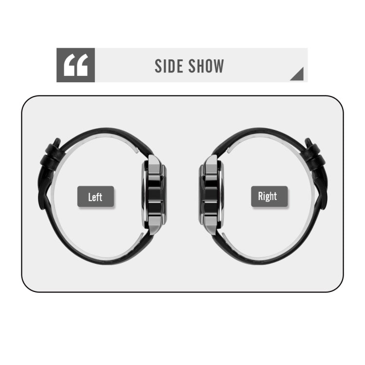 SKMEI 1650 Leather Strap Version LED Digital Display Electronic Watch with Touch Luminous Button(Blue) - free shipping - PMC TechLife - Order now!